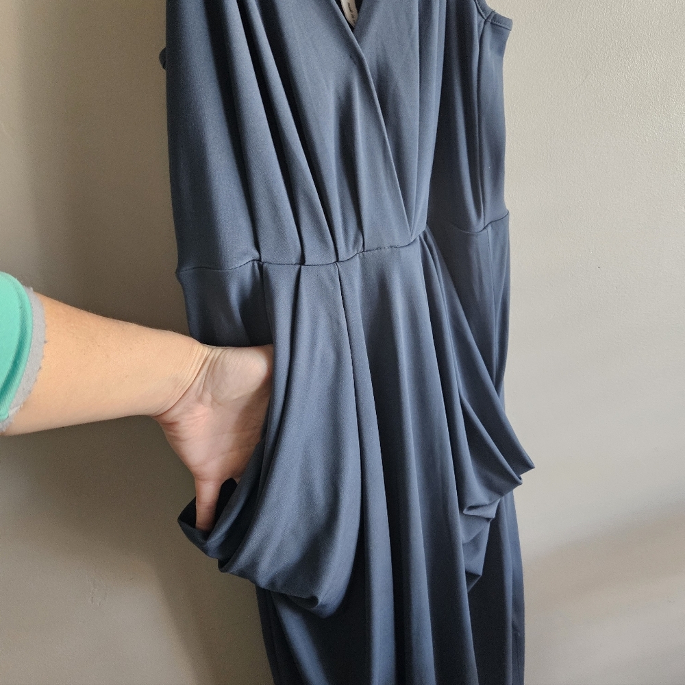 BCBG Steel Blue Dress - Picture 3 of 9